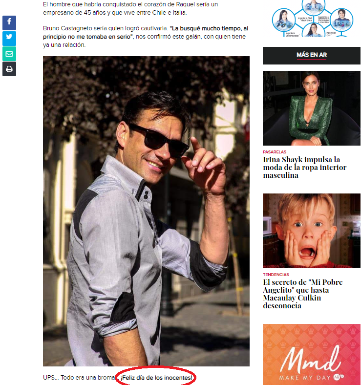 Raquel Argandoña broma