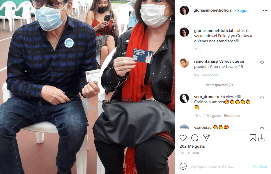 gloria simonetti vacuna coronavirus