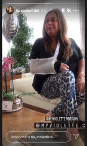 la mamá de Nicolás Massú terminó con un esguince por una fea caída