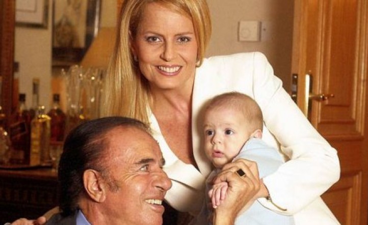 carlos menem, cecilia y maximo