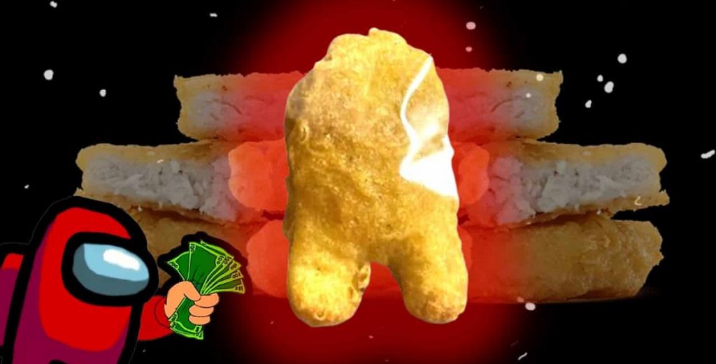 ¡Increible!: Venden nugget con forma de Among Us en $100 mil dolares