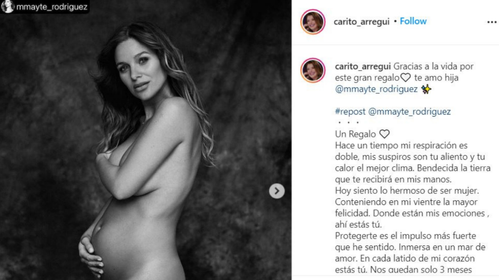 reacción de Carolina Arregui