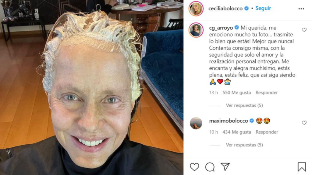 Cecilia Bolocco sin maquillaje