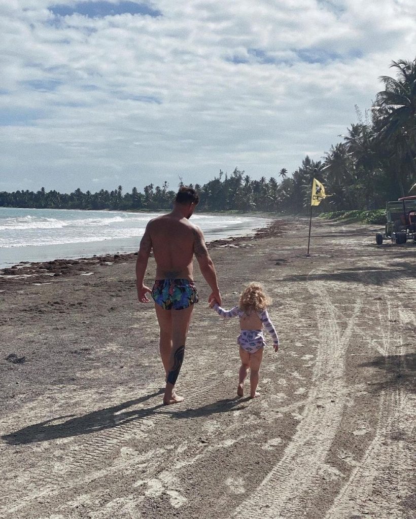 Ricky Martin y su hija menor