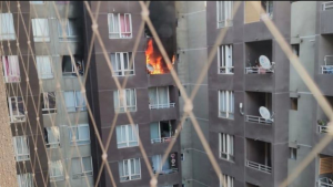 MADRE SALVÒ A SU HIJO EN INCENDIO EN SAN MIGUEL