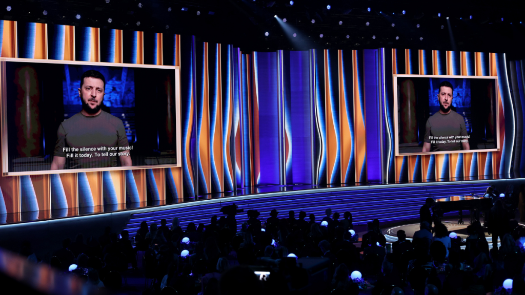 Volodímir Zelenski Premios Grammy 2022