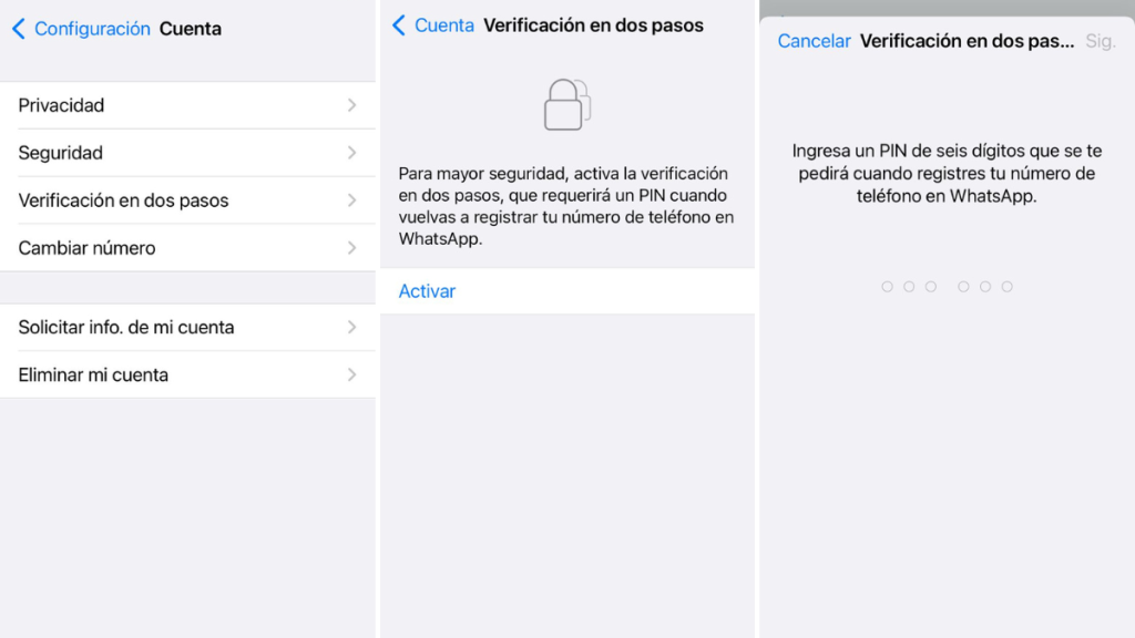 Doble Verificacion Whatsapp