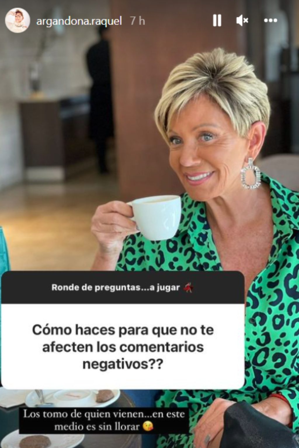 Raquel Argandoña contó cómo enfrenta las críticas en redes sociales ...