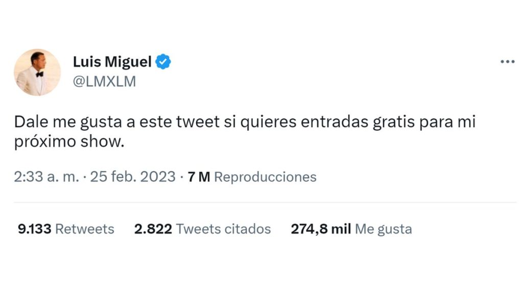 Luis Miguel En Twitter