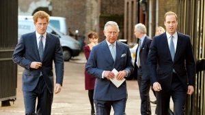 Rey Carlos, Príncipe Harry Y Príncipe William