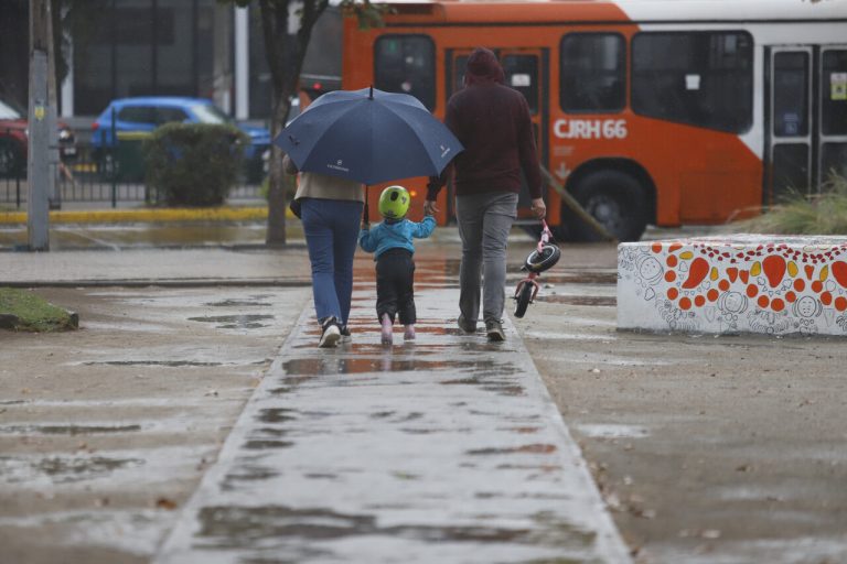 Lluvia en Santiago