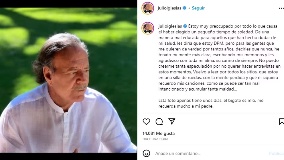 Julio Iglesias Instagram