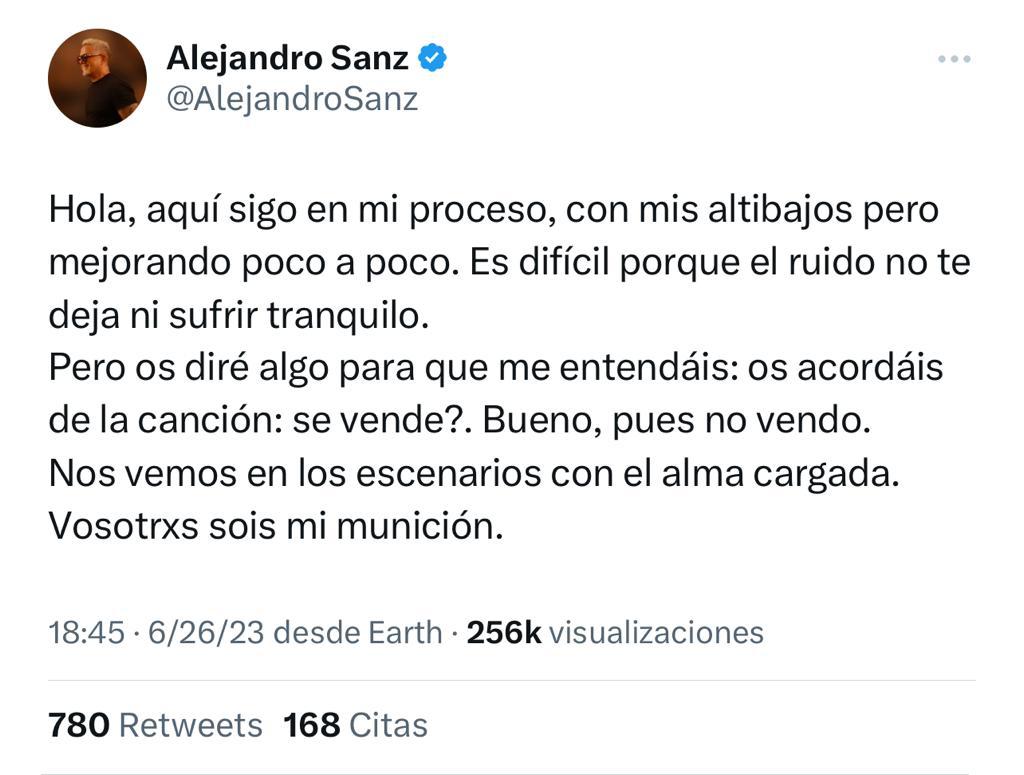 Alejandro Sanz Twitter