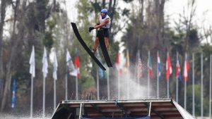 Emile Ritter Tras Ganar Oro En Salto En Esquí Náutico En Los Juegos Panamericanos Santiago 2023