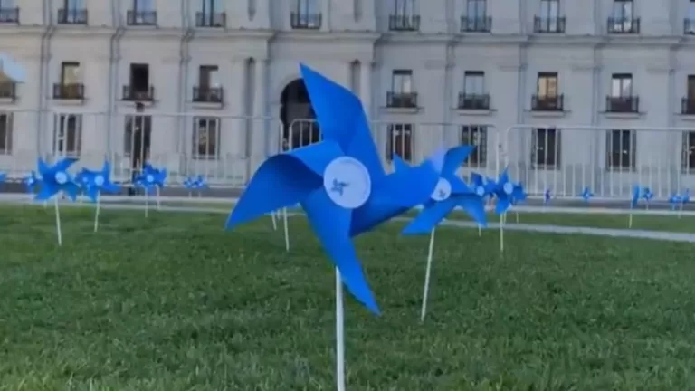 Emotiva Intervención Palacio De La Moneda Amaneció Con Cuatro Mil Remolinos Por El Día Contra El Maltrato Infantil