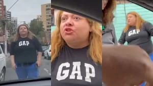 Mujer Que Iba Contra El Tránsito