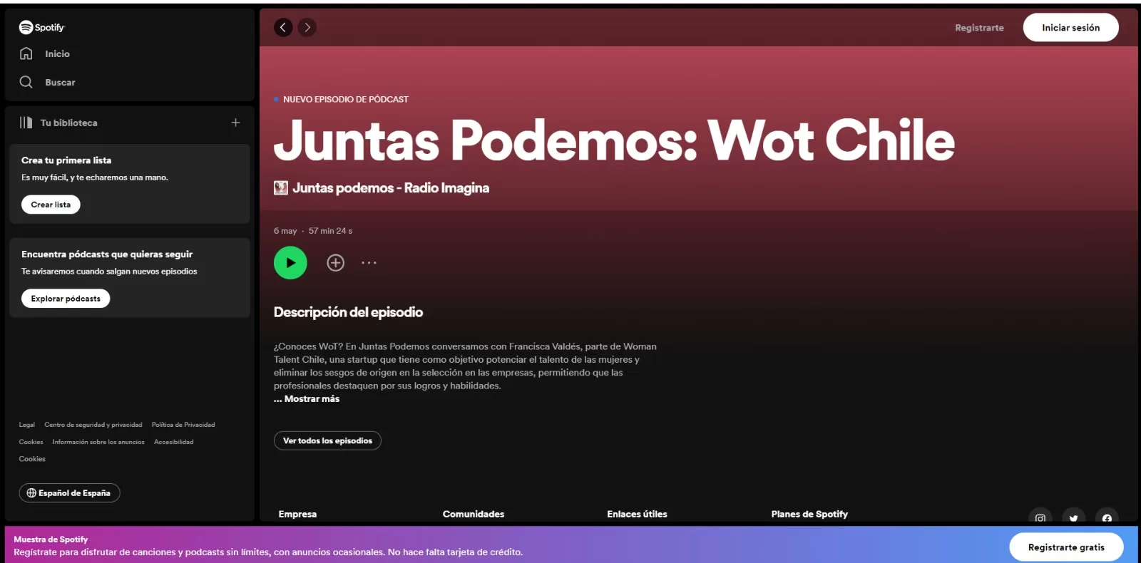 Spotify Juntas Podemos