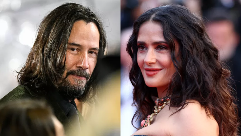 Salma Hayek Y Keanu Reeves
